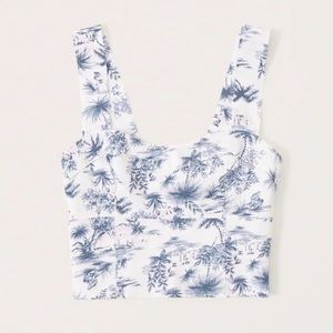 Abercrombie and Fitch linen crop tank - size xs